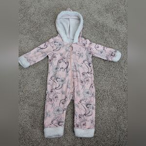 Shein Pink Floral Baby Jumpsuit size 6-9 Months